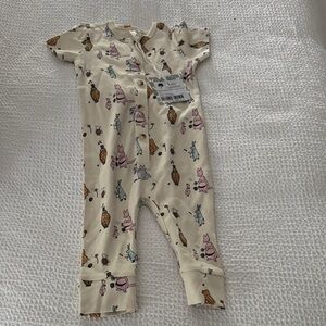 Kate Quinn Short Sleeve Button Sport Union Suit NEW w/ tags - 6-12 months